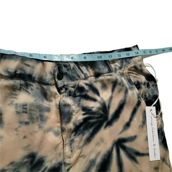 YOUNG FABULOUS & BROKE SIZE L JANELLE ANKLE TIE DYE CARGO POCKETS PANTS Women’s - Picture 10 of 12